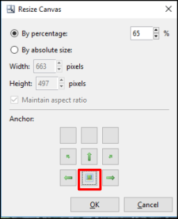 Resize Canvas By Percentage