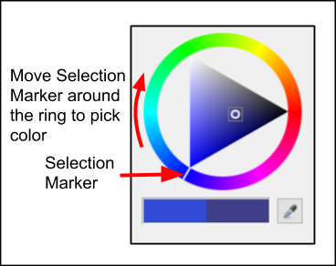 Triangle Dial Color Selector